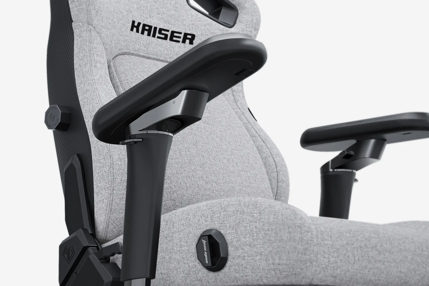 AndaSeat Ash Gray Kaiser 4 6D Armrest Gaming Chair - Image 7