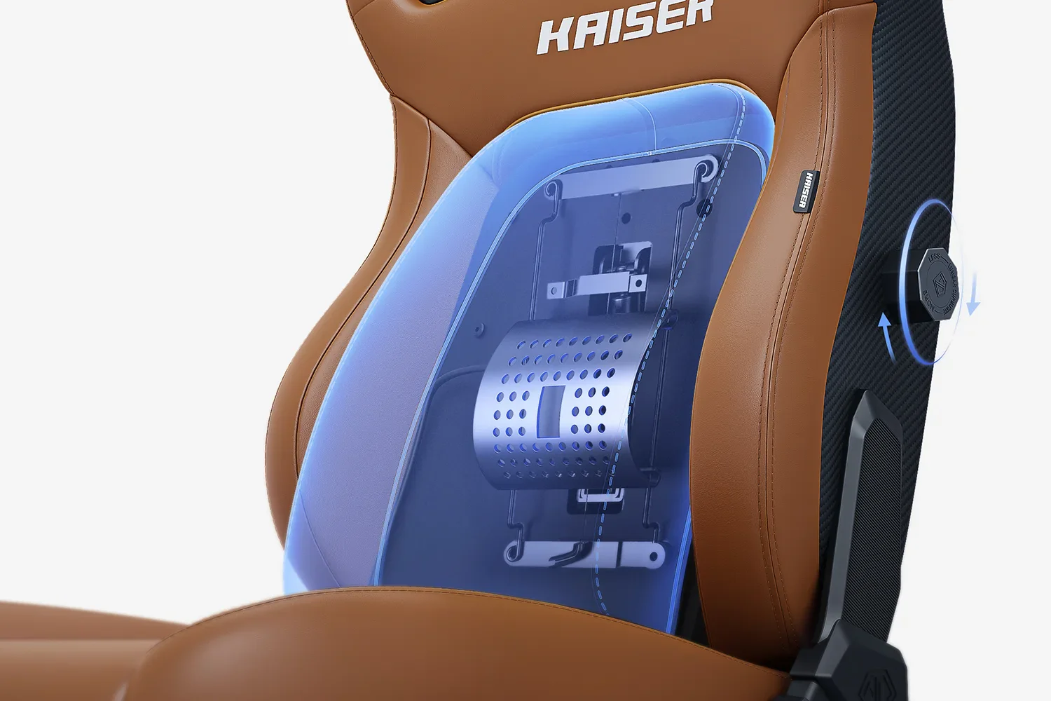 AndaSeat Bentley Brown Kaiser 4 6D Armrest Gaming Chair - Image 6