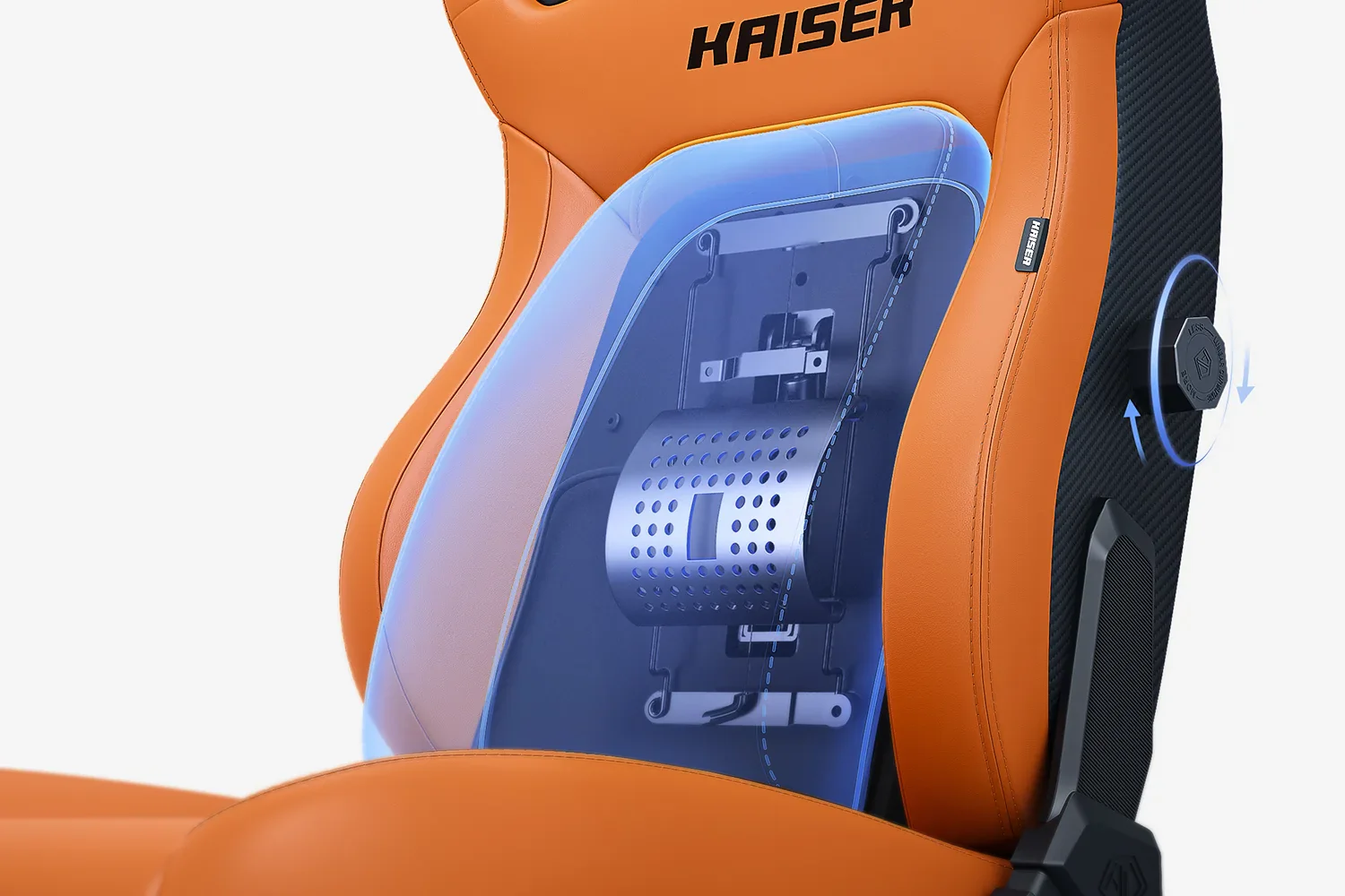 AndaSeat Blaze Orange Kaiser 4 6D Armrest Gaming Chair - Image 6