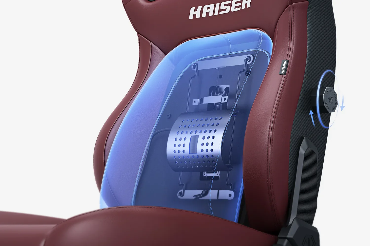 AndaSeat Classic Maroon Kaiser 4 6D Armrest Gaming Chair - Image 5