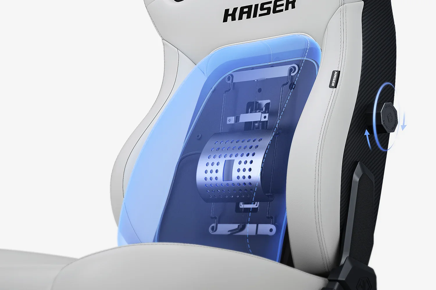 AndaSeat Cloudy White Kaiser 4 6D Armrest Gaming Chair - Image 6