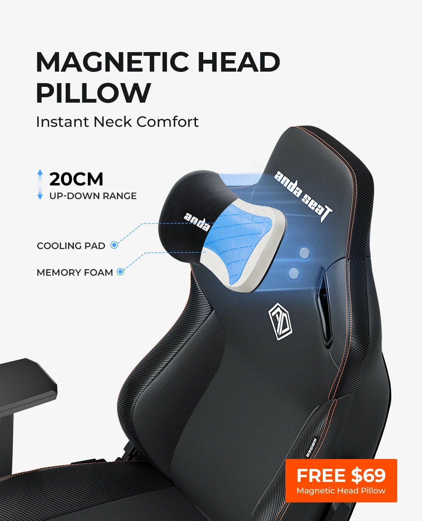AndaSeat Kaiser 3 Series Premium Gaming Chair - Image 6