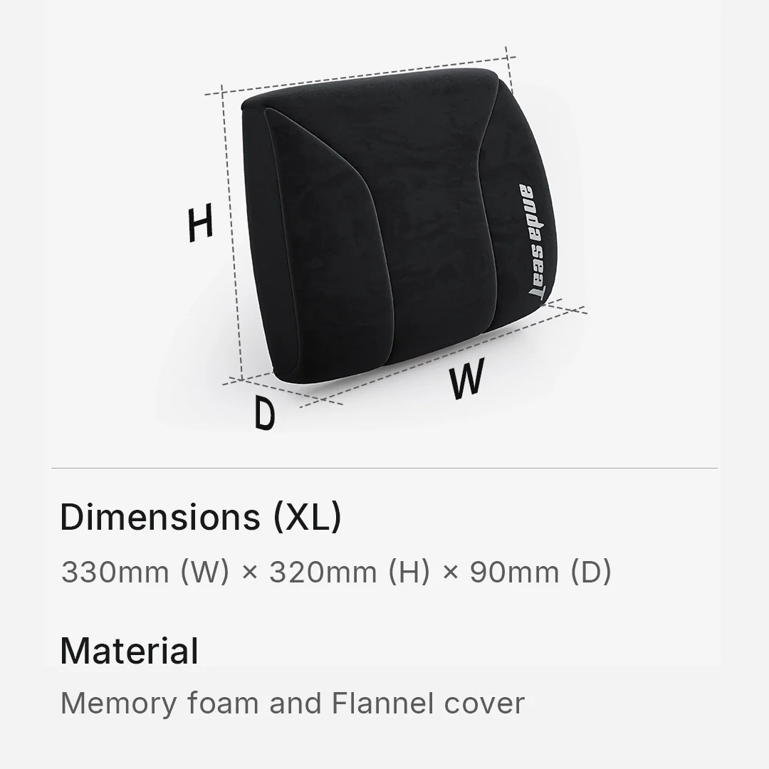 AndaSeat Novis Series L XL Memory Foam Lumbar Pillow - Image 5