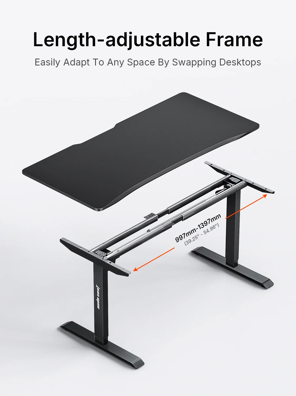 AndaSeat Black Xtreme Series Ergonomic Standing Desk - Image 16