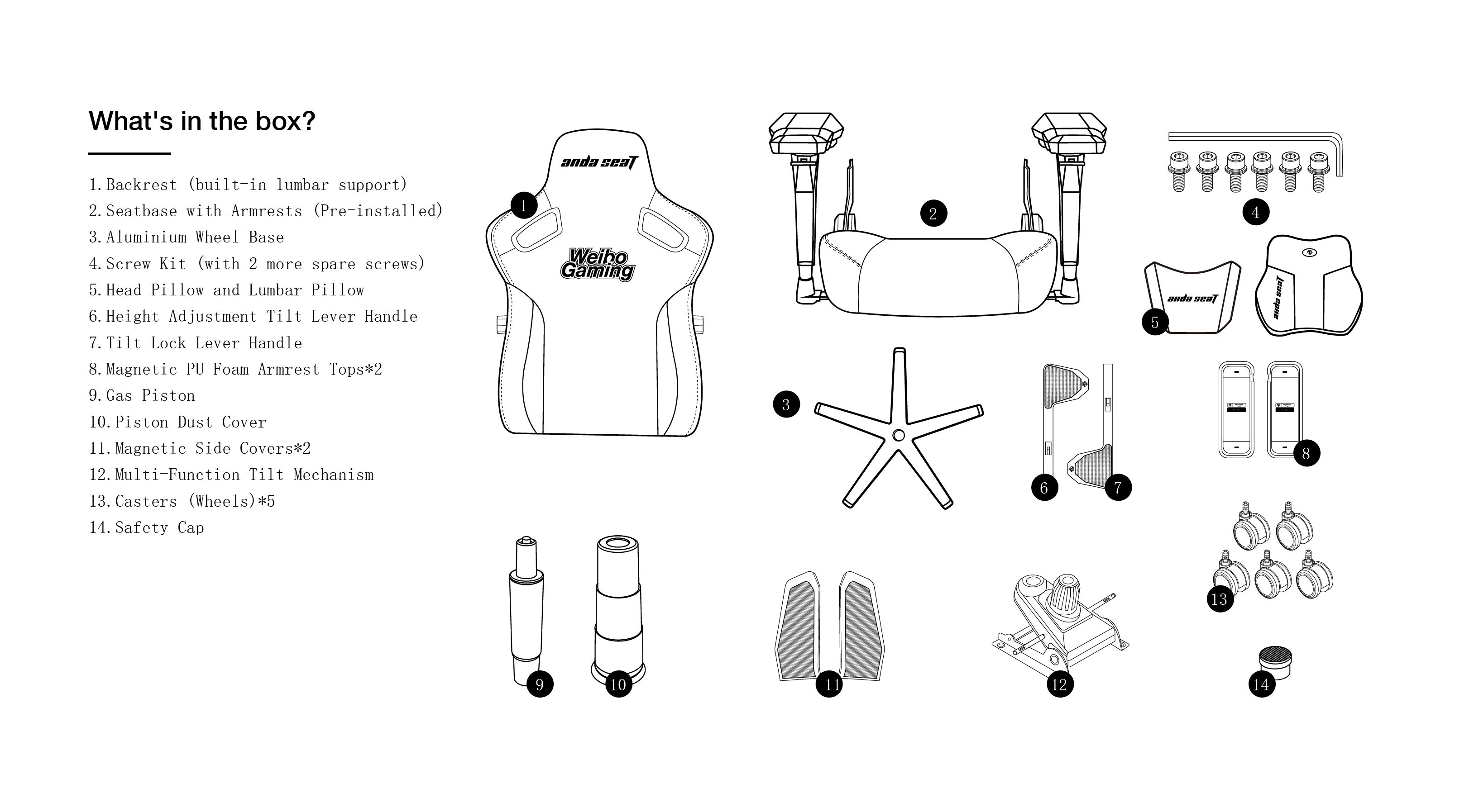 AndaSeat WBG Edition Ergonomic Gaming Chair - Image 9